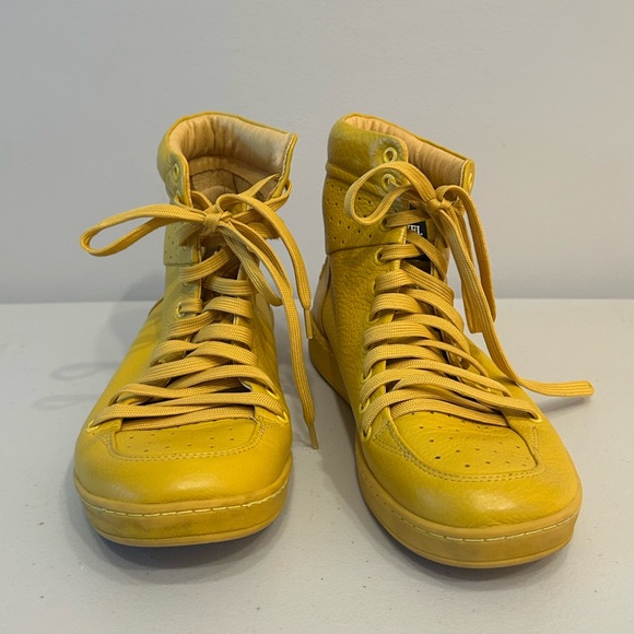 TRAVEL FOX Unisex Nappa Leather Round Toe Lace-Up High-Tops - Picture 5 of 7